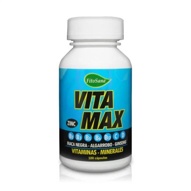 MULTIVITAMÍNICO FITOSANA VITAMAX CON VITAMINAS B C D Y ZINC X100 CÁPSULAS