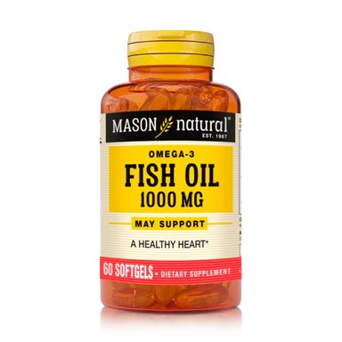 OMEGA 3 ACEITE DE PESCADO 1000MG (60 CÁPSULAS) - MASON NATURAL