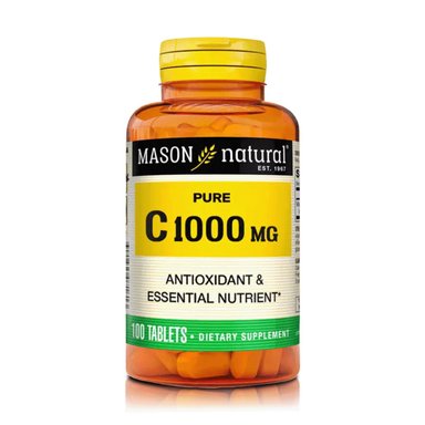 VITAMINA C PURA 1000 MG - (100 TABLETAS) - MASON NATURAL