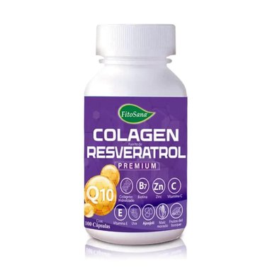 COLÁGENO RESVERATROL Y Q10 PREMIUM (100 CÁPSULAS) - FITOSANA