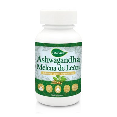 ASHWAGANDHA CON MELENA DE LEÓN (100 CÁPSULAS) - FITOSANA