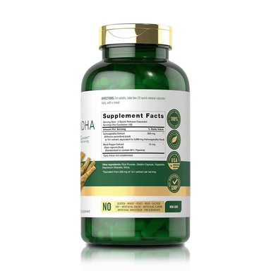 ASHWAGANDHA 3000MG (300 CÁPSULAS) – CARLYLE - 2