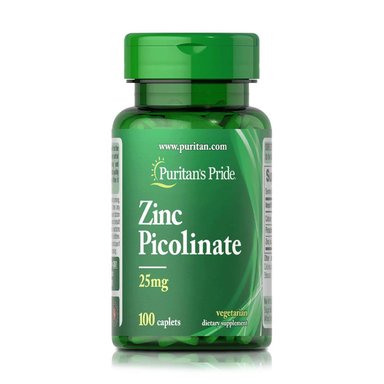 ZINC PICOLINATE 25 MG (100 TABLETAS) – PURITAN’S PRIDE