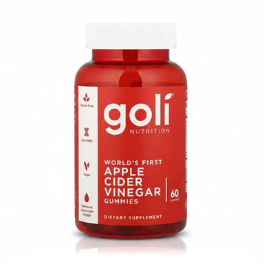 VINAGRE DE MANZANA 1000 MG - CONTROL DE PESO (60 GOMITAS) - GOLI NUTRITION