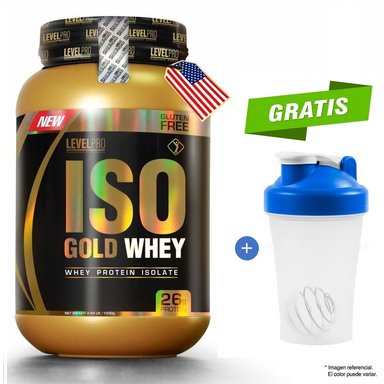 PROTEÍNA ISOLATADA LEVEL PRO ISO GOLD WHEY 1.1KG CHOCOLATE