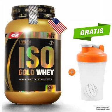 PROTEÍNA LEVEL PRO ISO GOLD WHEY 2.43 LB CHOCOLATE
