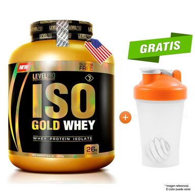 PROTEÍNA LEVEL PRO ISO GOLD WHEY 3KG CHOCOLATE + REGALO
