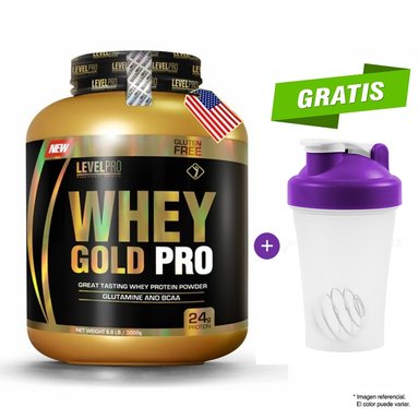 PROTEÍNA LEVEL PRO WHEY GOLD PRO 3KG VAINILLA + TOMATODO