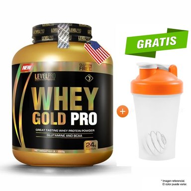 PROTEÍNA LEVEL PRO WHEY GOLD PRO 3KG VAINILLA 97 SERVICIOS