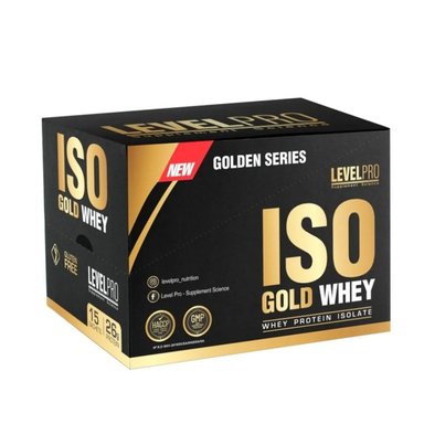 PROTEÍNA ISOLATADA ISO GOLD WHEY CAJA 15 UNID VAINILLA
