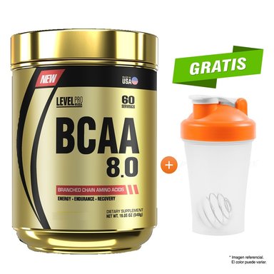 LEVEL PRO BCAA LEVEL 8.0 540 GRAMOS FRUIT PUNCH AMERICANO
