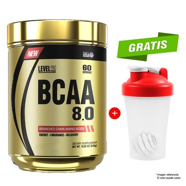 BCAA 8.0 LEVEL PRO 540 GRAMOS FRUIT PUNCH 60 SERVICIOS