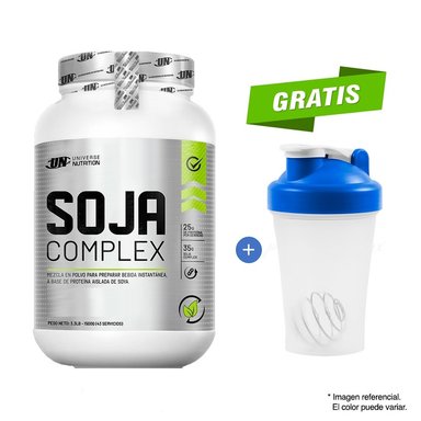 PROTEÍNA UNIVERSE NUTRITION SOJA COMPLEX 1.5 KG  VAINILLA + SHAKER