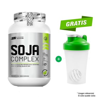 PROTEÍNA DE SOJA COMPLEX 1.5 KG VAINILLA - 43 SERVICIOS