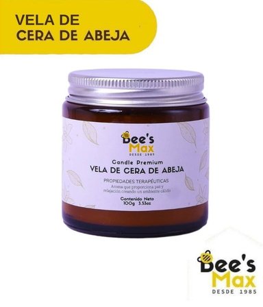 VELA BEES MAX CERA DE ABEJA CANDLE PREMIUM 100 G