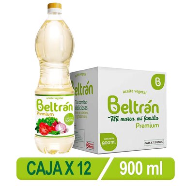ACEITE SOYA BELTRÁN 900 ML CAJA 12 UNIDADES - 1