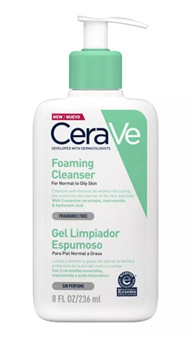 LIMPIADOR CERAVE GEL ESPUMOSO 236 ML - 1