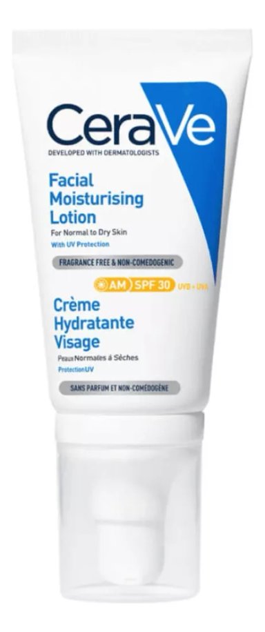 SERUM FACIAL CERAVE LOCION HIDRANTE PIEL NORMAL SECA SPF 30 52 ML - 1