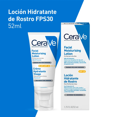 SERUM FACIAL CERAVE LOCION HIDRANTE PIEL NORMAL SECA SPF 30 52 ML - 2
