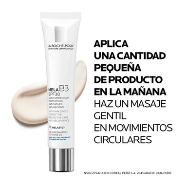 CREMA LA ROCHE POSAY HIDRATANTE ANTI-MANCHAS MELA B3 40 ML - 3