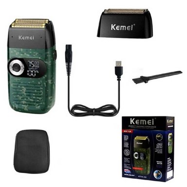 AFEITADORA KEMEI KM-2027 SHAVER CORD CORDLESS DIGITAL - 2