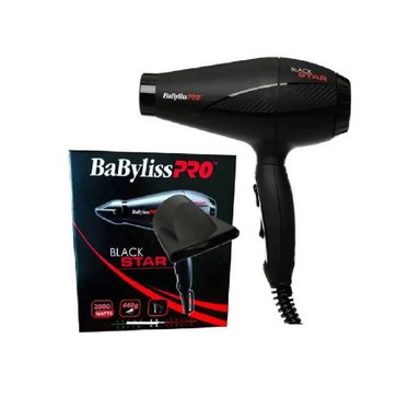 SECADORA CABELLO BABYLISS PRO B6200PE 2000W BLACK STAR - NEGRO