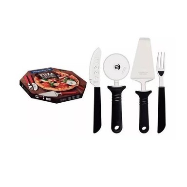 KIT PARA PIZZA TRAMONTINA 14 PZ ACERO INOX. - 1