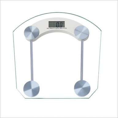 BALANZA TRANSPARENTE DIGITAL BAÑO VIDRIO HASTA 180 KG