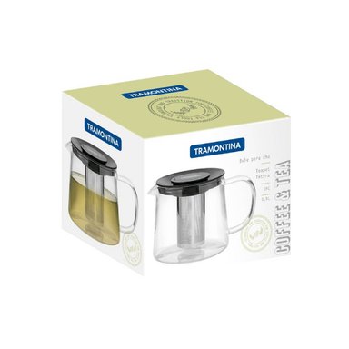 TETERA TRAMONTINA VIDRIO BLANCO TRANSPARENTE 0.9L - 3