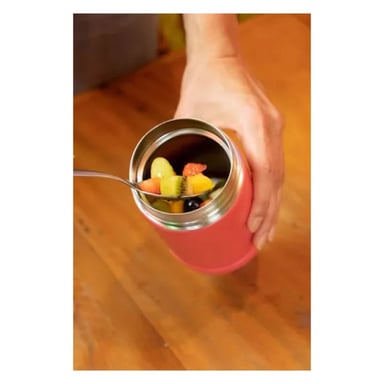 TERMO PARA ALIMENTOS THERMOS ACERO INOXIDABLE ROSA 470 ML - 2
