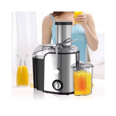 EXTRACTOR DE JUGOS DE MANO SILVER 800 W PARA FRUTAS ENTERAS 2 VELOCIDADES