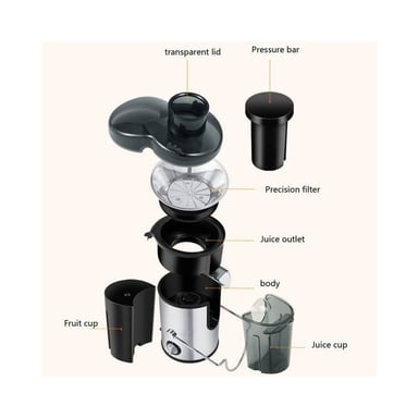 EXTRACTOR 500W JUGOS FRUTAS ENTERAS. 2 VELOCIDADES - 2