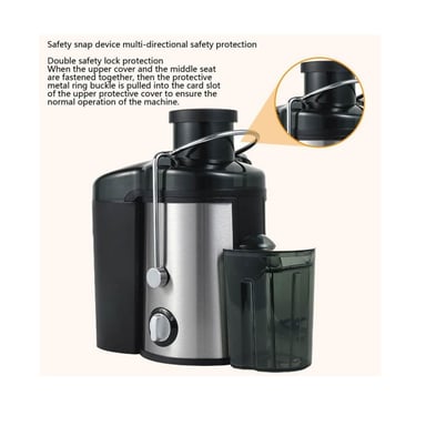 EXTRACTOR 500W JUGOS FRUTAS ENTERAS. 2 VELOCIDADES - 3