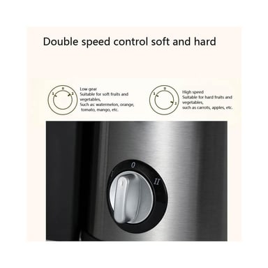 EXTRACTOR 500W JUGOS FRUTAS ENTERAS. 2 VELOCIDADES - 4