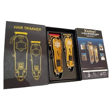 MAQUINA DE CORTAR CABELLO Y TRIMER PACK PROFESIONAL KEMEI - 2