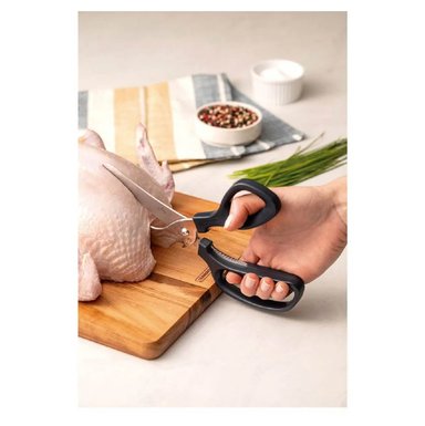 TIJERA TRAMONTINA SILVER DE COCINA TRINCHANTE