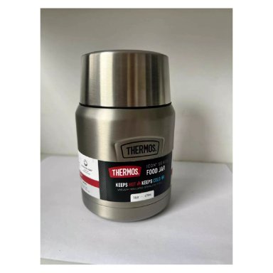 TERMO PARA ALIMENTOS THERMOS PLATEADO A 710 ML