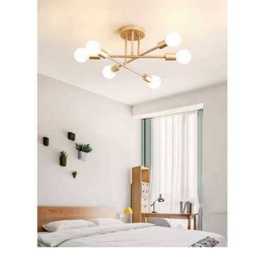 LÁMPARA TECHO CEMLIGHTING LTC8SD DORADO GETAFE 6 SOCKETS