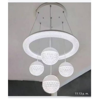 LÁMPARA TECHO LDTLHMAD5 BLANCO LED ESFERA 4 LUCES