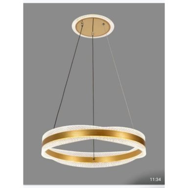 LÁMPARA TECHO LDTLHMAD5 DORADO LED ARO 3 LUCES