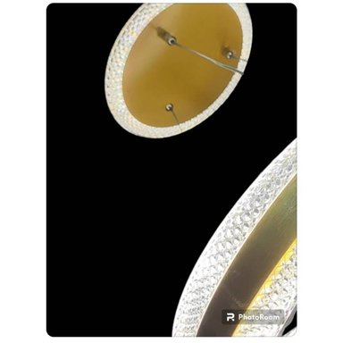 LÁMPARA TECHO LDTLHMAD5 DORADO LED ARO 3 LUCES - 2