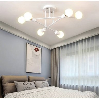 LÁMPARA TECHO CEMLIGHTING LTC8BB BLANCO GETAFE 6 SOCKETS - 4