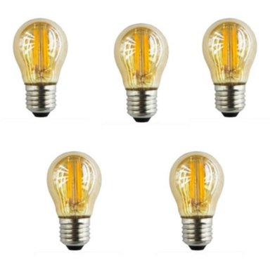 LÁMPARA FLNC21D BLANCO FOCO LED 2W NACARADO LUZ CÁLIDA PACK 5 UNIDADES