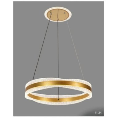 LÁMPARA TECHO LLAT301ER DORADO LED ARO 3 LUCES