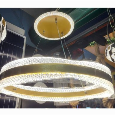 LÁMPARA TECHO LLAT301ER DORADO LED ARO 3 LUCES - 2