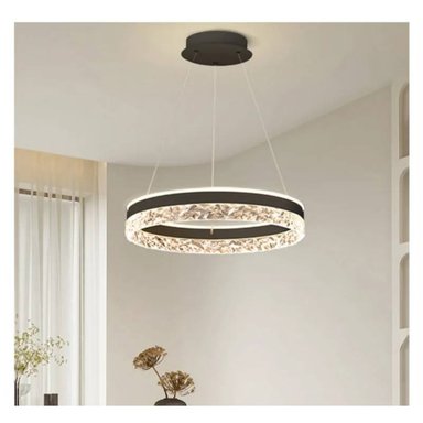 LÁMPARA TECHO LLANN21ER NEGRO LED ARO 3 LUCES