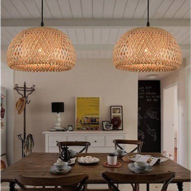 LÁMPARA COLGANTE LPCOLBBUM1 MARRÓN BAMBOO 1 LUZ - 3