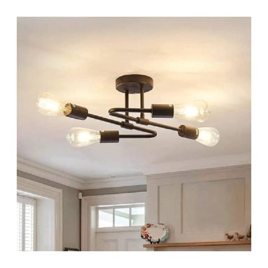 LÁMPARA COLGANTE LAM4LUCST DORADO STYLE LUCES INCLUYE 4 FOCOS