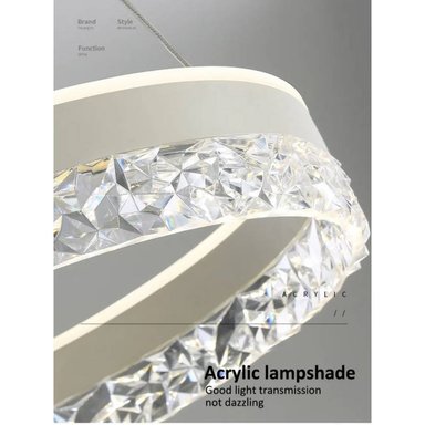 LÁMPARA TECHO LLAT301ER BLANCO LED ARO 3 LUCES - 4
