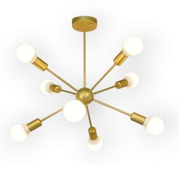 LÁMPARA COLGANTE LPCOLOCTDO DORADO OCTOPUS 8 LUCES FOCOS